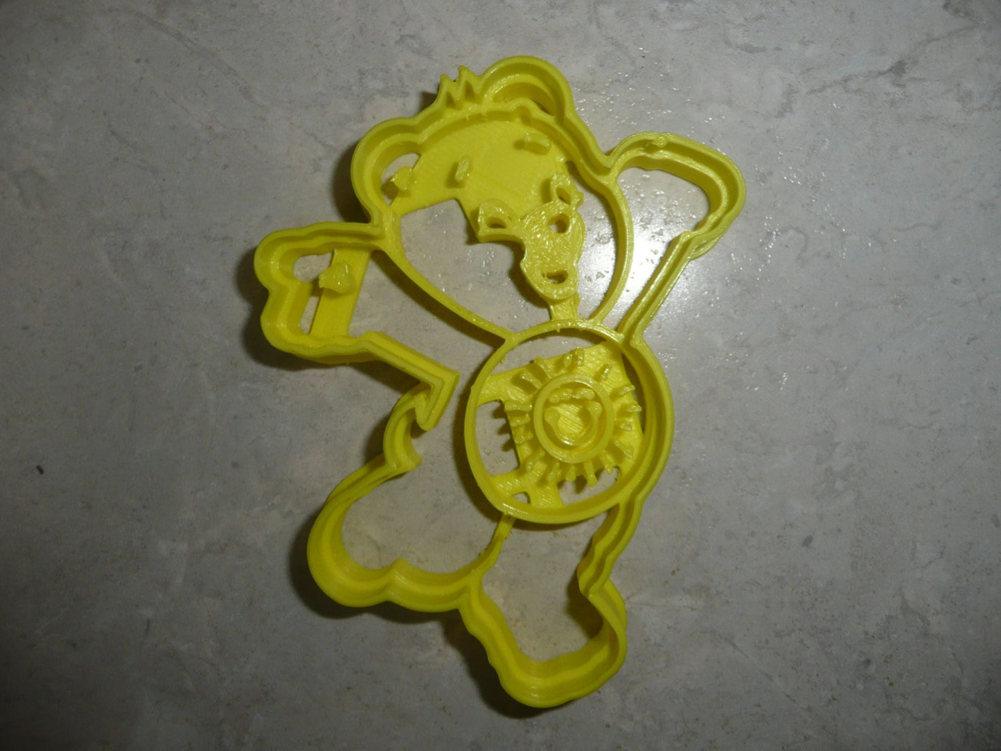 6x Funshine Bear Care Bears Fondant Cutter Cupcake Topper 1.75 IN USA FD3987