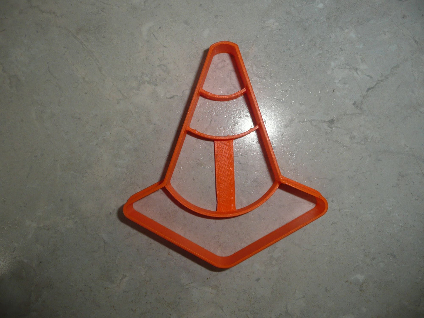 6x Traffic Cone Construction Fondant Cutter Cupcake Topper 1.75 IN USA FD4108