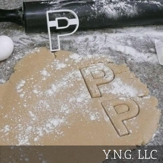 Letter P Initial Alphabet Letters Cookie Cutter Baking Tool USA PR107P