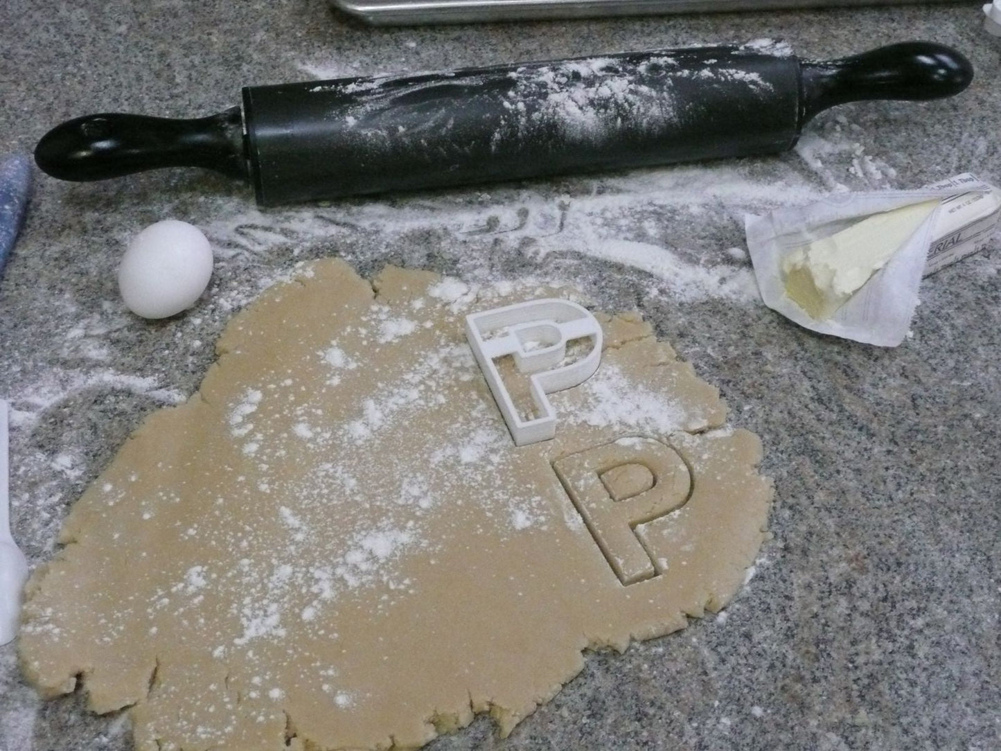 Letter P Initial Alphabet Letters Cookie Cutter Baking Tool USA PR107P