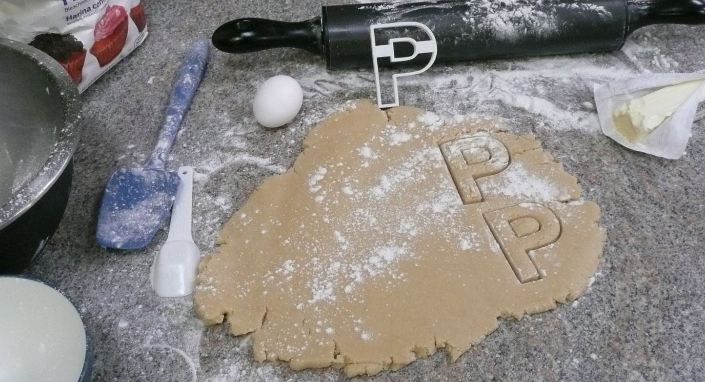 Letter P Initial Alphabet Letters Cookie Cutter Baking Tool USA PR107P