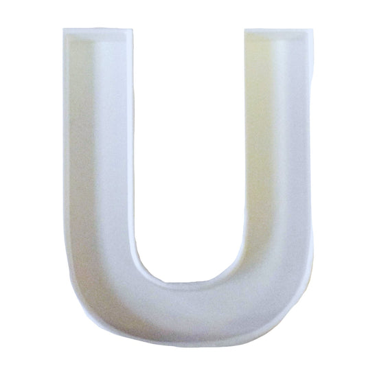 6x Letter U Alphabet Fondant Cutter Cupcake Topper 1.75 IN USA FD107U