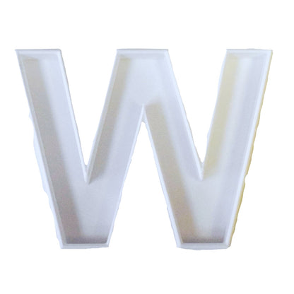 Letter W Initial Alphabet Letters Cookie Cutter Baking Tool USA PR107W