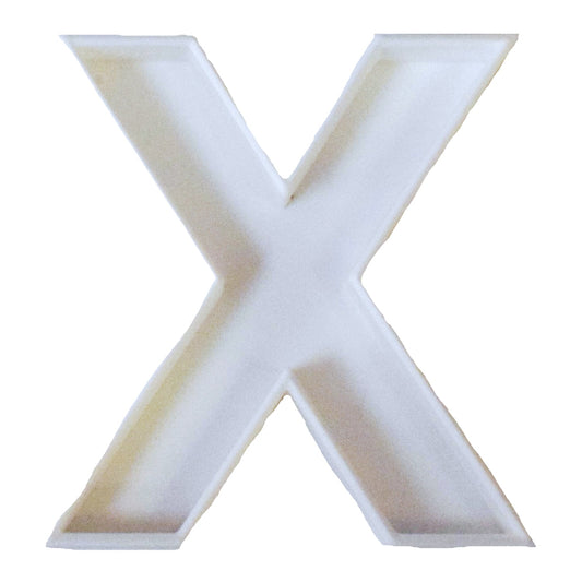 6x Letter X Alphabet Fondant Cutter Cupcake Topper 1.75 IN USA FD107X