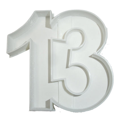 6x Number 13 Thirteen Fondant Cutter Cupcake Topper 1.75 IN USA FD108-13