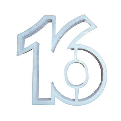 6x Number 16 Sixteen Fondant Cutter Cupcake Topper 1.75 IN USA FD108-16