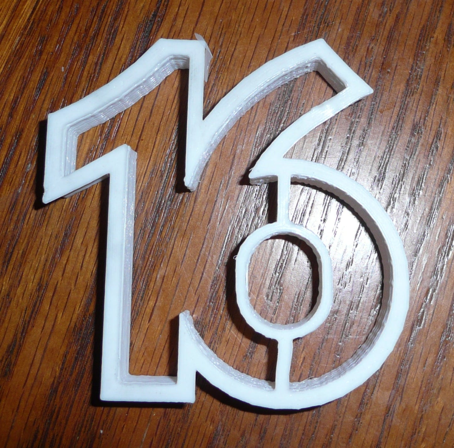 6x Number 16 Sixteen Fondant Cutter Cupcake Topper 1.75 IN USA FD108-16