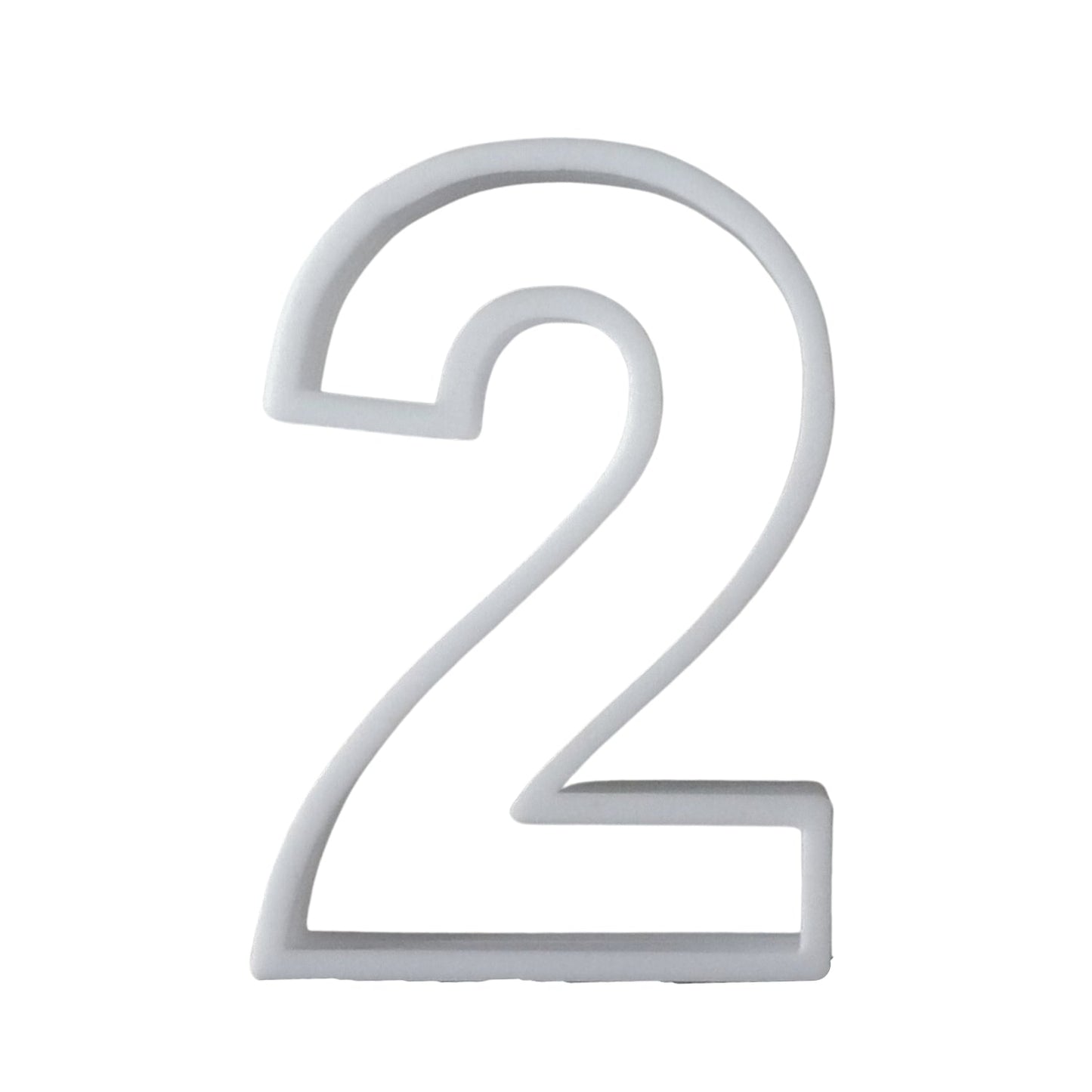 6x Number Two 2 Fondant Cutter Cupcake Topper 1.75 IN USA FD108-2