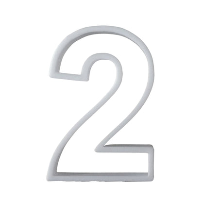 6x Number Two 2 Fondant Cutter Cupcake Topper 1.75 IN USA FD108-2