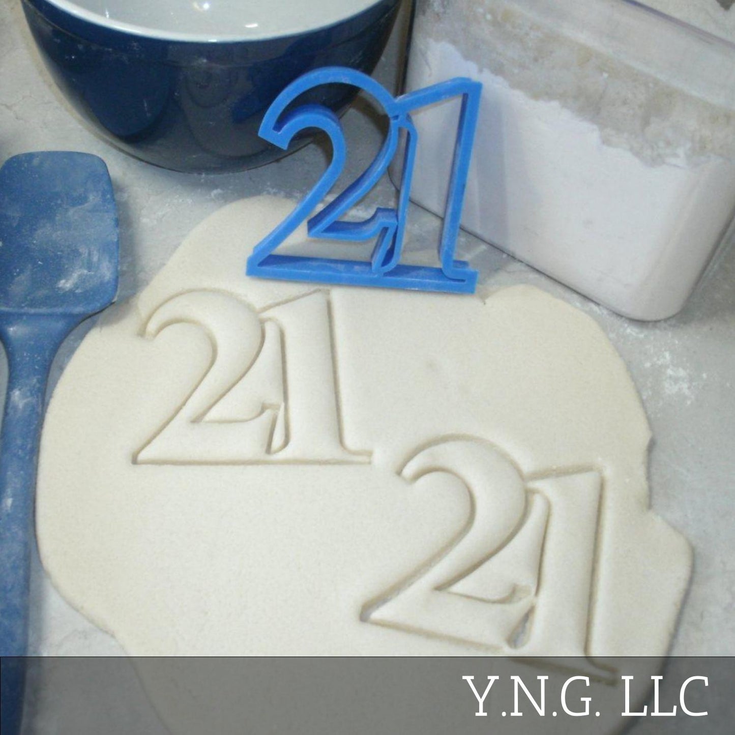 Number 21 Twenty-one 21st Birthday Anniversary Sports Cookie Cutter USA PR108-21