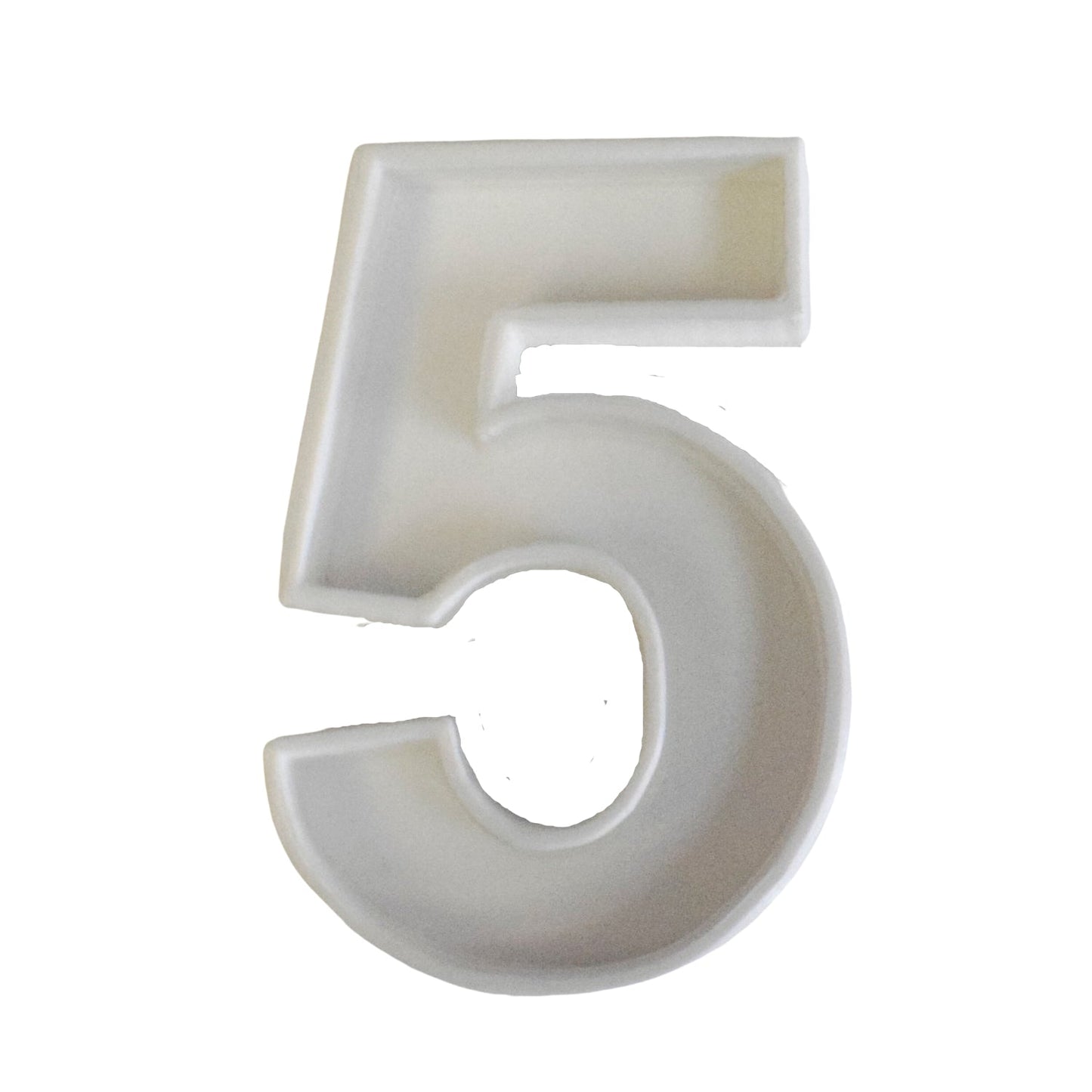 6x Number Five 5 Fondant Cutter Cupcake Topper 1.75 IN USA FD108-5