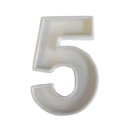 6x Number Five 5 Fondant Cutter Cupcake Topper 1.75 IN USA FD108-5
