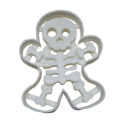 6x Gingerbread Skeleton Man Fondant Cutter Cupcake Topper 1.75 IN USA FD113