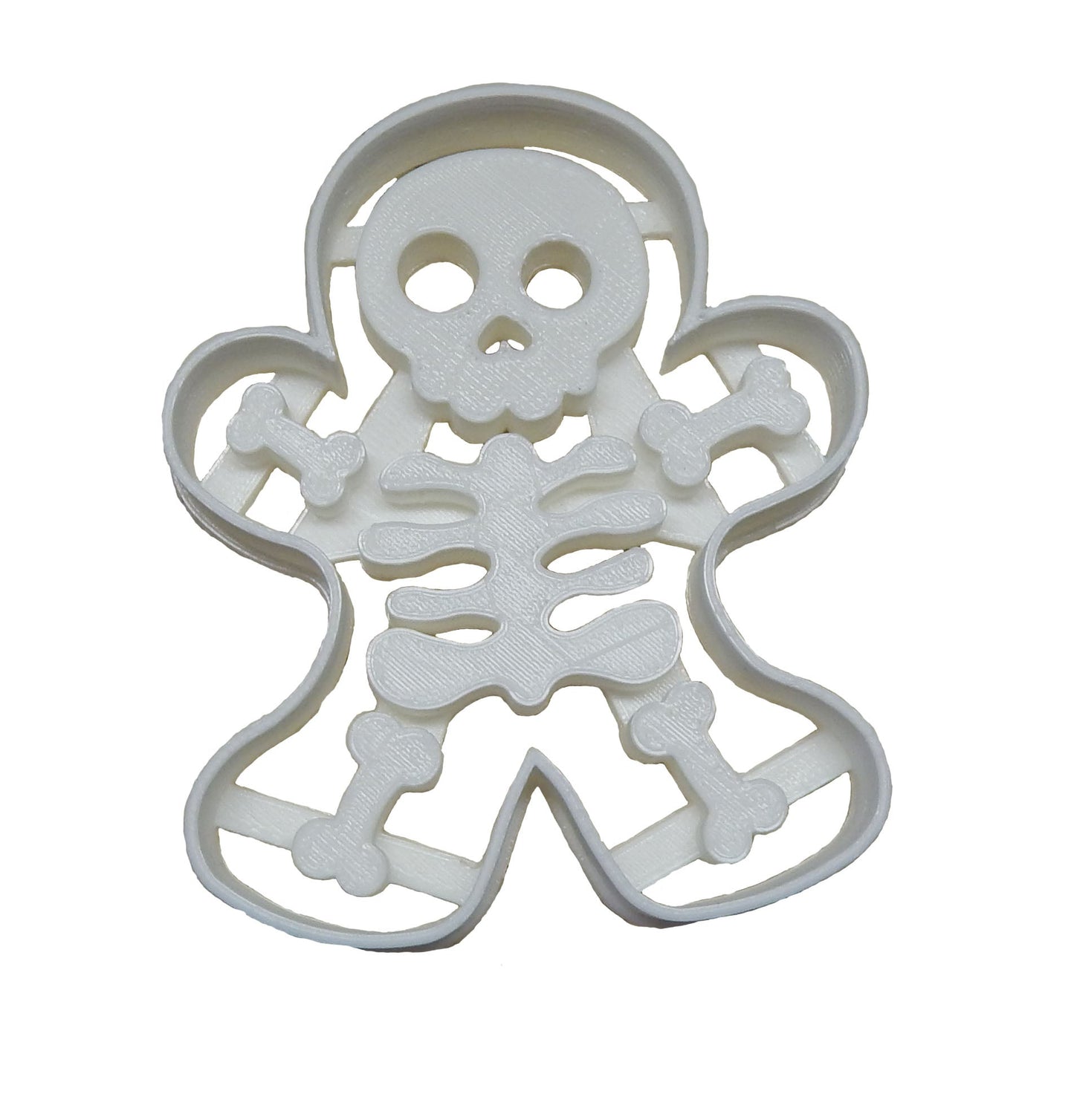 6x Gingerbread Skeleton Man Fondant Cutter Cupcake Topper 1.75 IN USA FD113
