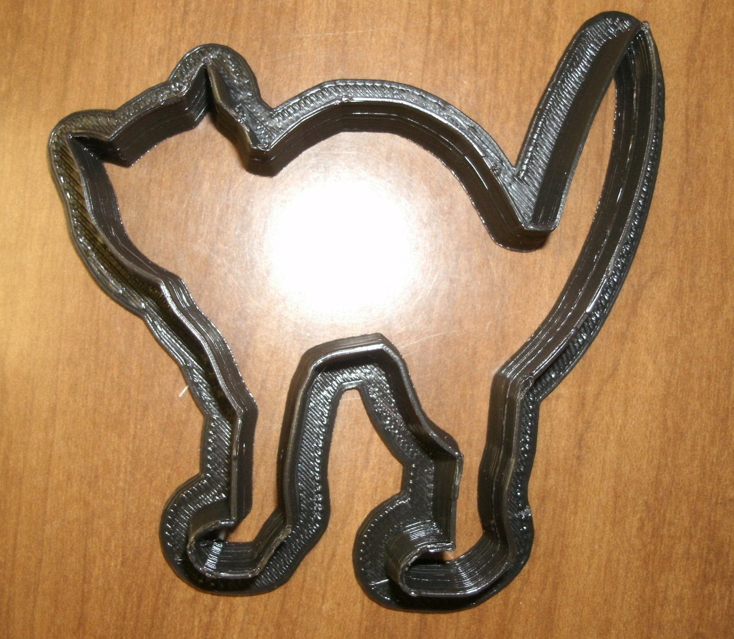 6x Scary Black Cat Outline Fondant Cutter Cupcake Topper 1.75 IN USA FD115