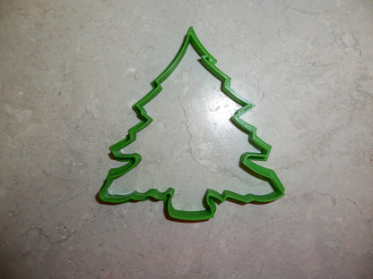 6x Christmas Tree Outline Fondant Cutter Cupcake Topper 1.75 IN USA FD123