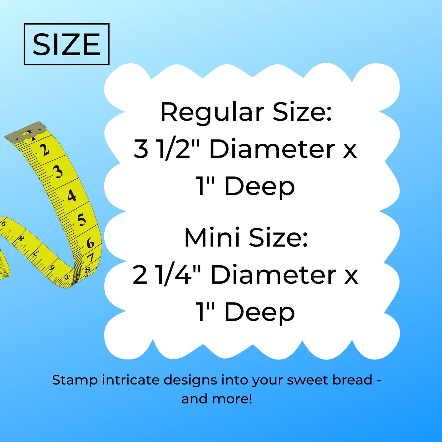 Christmas Tree Set Of 2 Sizes Concha Cutters Bread Stamps Made in USA PR1801