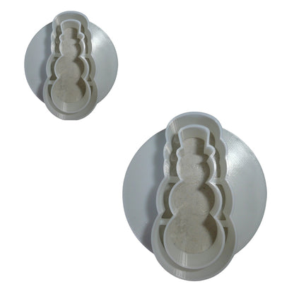 Snowman Set Of 2 Sizes Concha Cutters Bread Stamps Made in USA PR1802