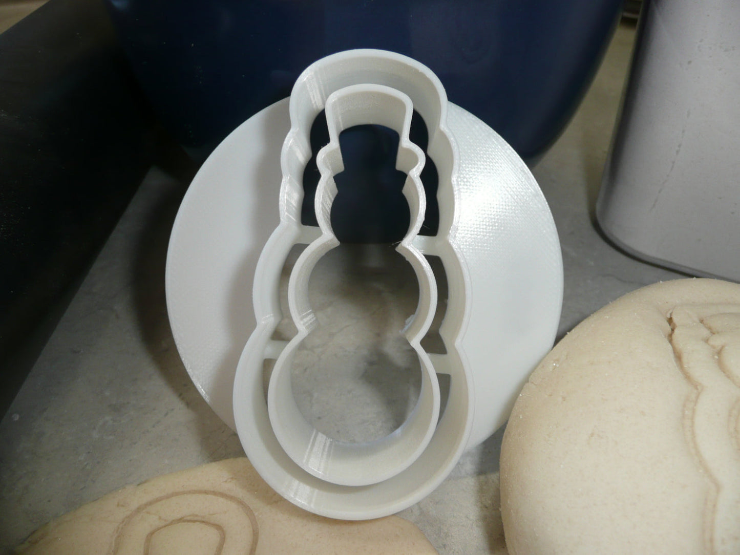 Snowman Set Of 2 Sizes Concha Cutters Bread Stamps Made in USA PR1802