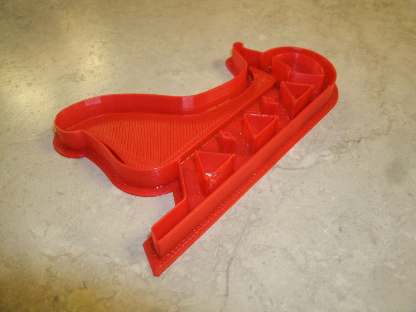 6x Santa Sleigh Christmas Fondant Cutter Cupcake Topper 1.75 IN USA FD180