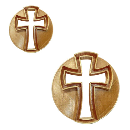 Cross Set Of 2 Sizes Concha Cutters Bread Stamps Made In USA PR1823