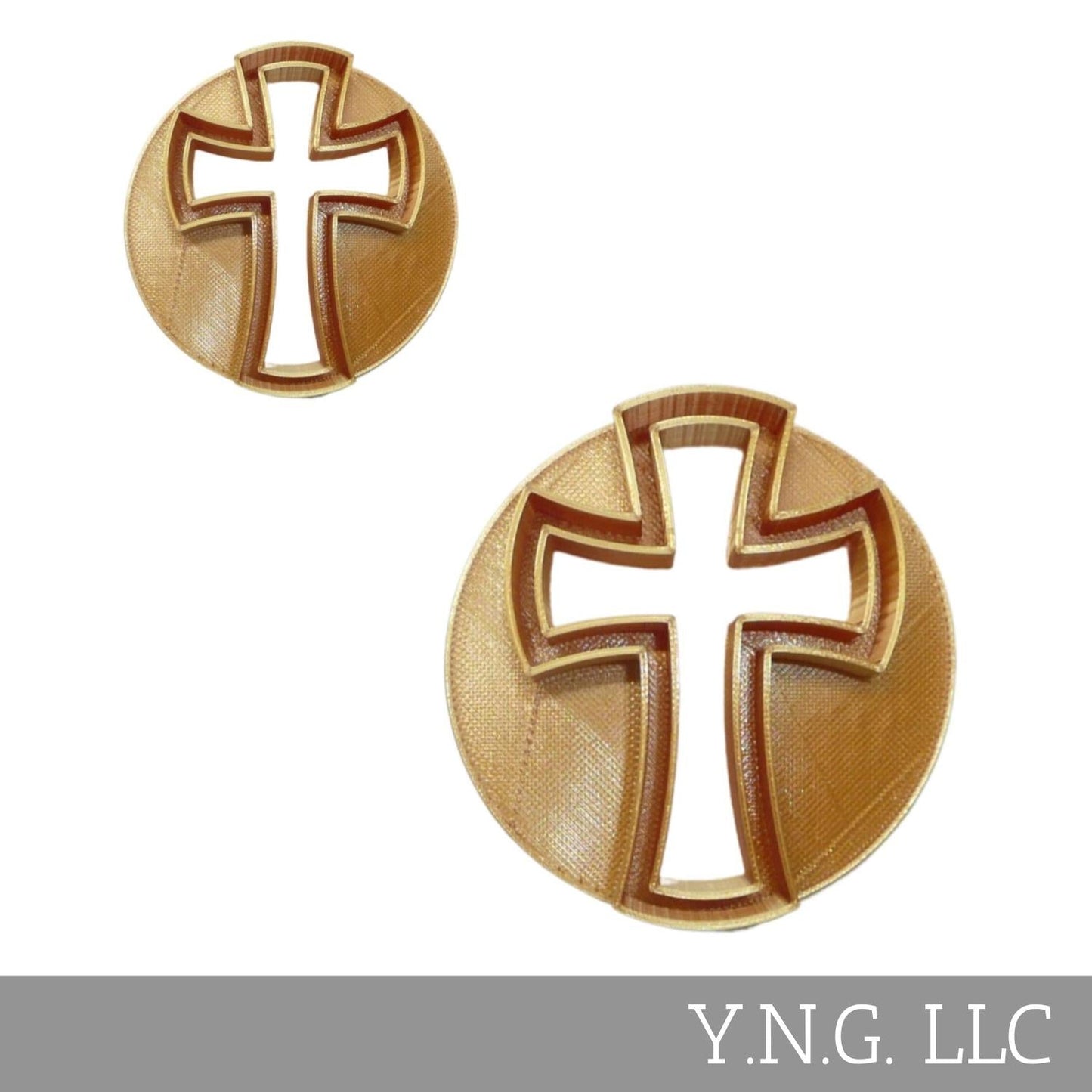 Cross Set Of 2 Sizes Concha Cutters Bread Stamps Made In USA PR1823