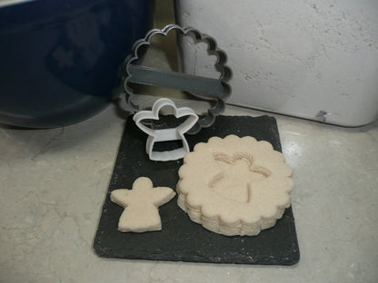 Angel Linzer Jam Filled Cookies Set Of 2 Cookie Cutters USA PR1863