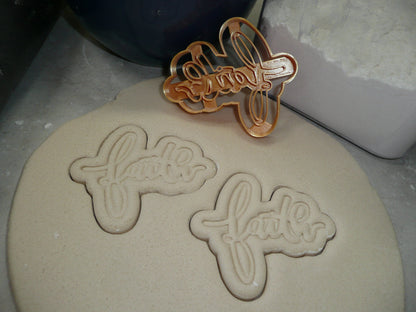 Faith Hope Love Bible Verse Set Of 4 Cookie Cutters Made In USA PR1872