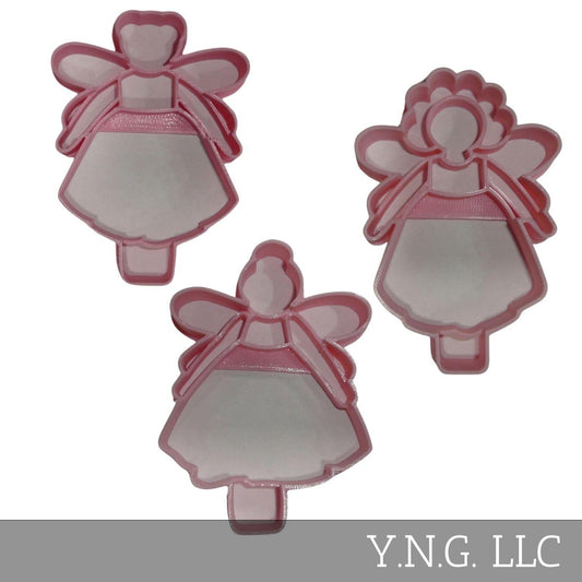 Fairies Boho Flower Classic Set Of 3 Cookie Cutters Made In USA PR1921