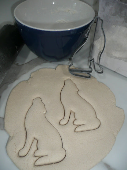 Howling Wolves Adult Baby Set Of 2 Cookie Cutters Made In USA PR1923