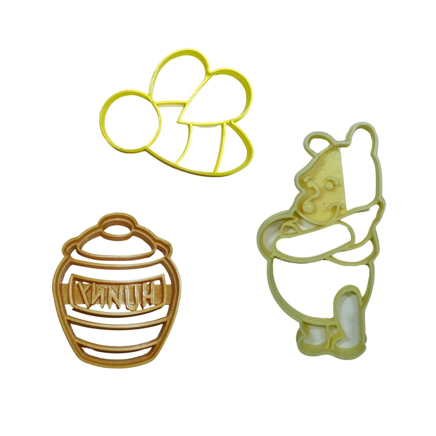 Mommy To Bee Pooh Baby Shower Set Of 3 Cookie Cutters Made In The USA PR1960