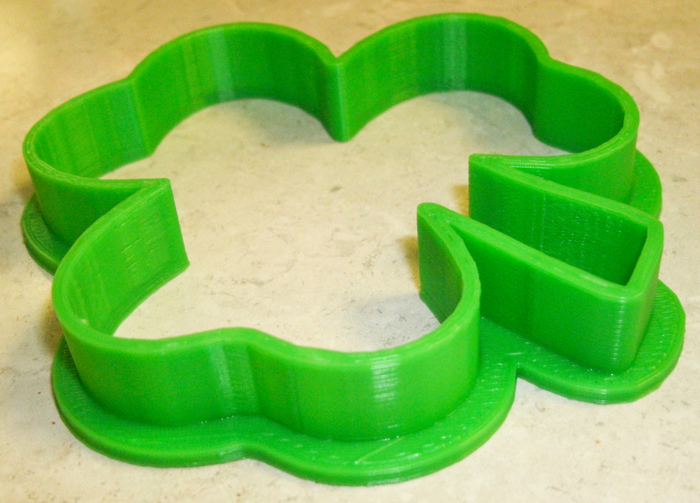 6x Shamrock Clover Fondant Cutter Cupcake Topper 1.75 IN USA FD197