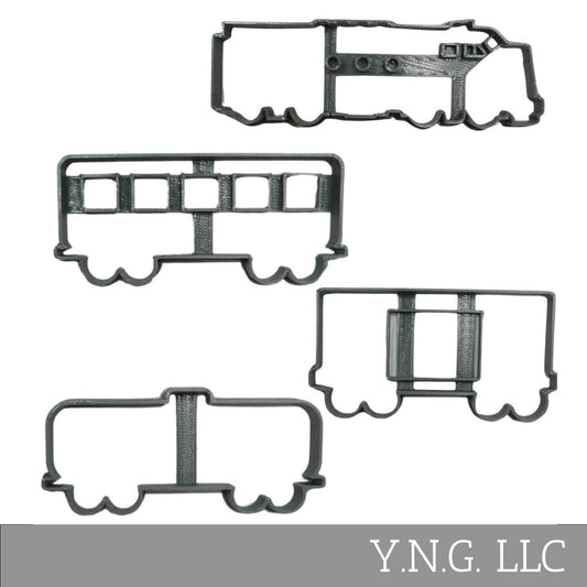 Freight Cargo Train Set Of 4 Cookie Cutters Made In USA PR1971