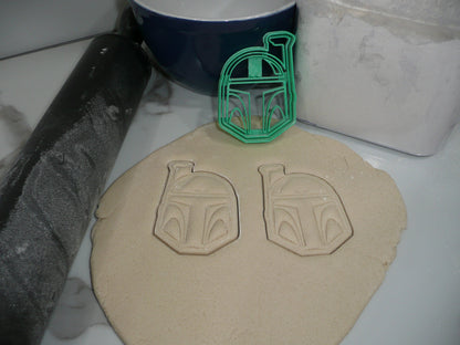 Mandalorian Star Wars Theme TV Show Set of 3 Cookie Cutters Made in USA PR1986