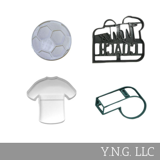 Thanks Coach Soccer Team Set Of 4 Cookie Cutters Made In USA PR1999