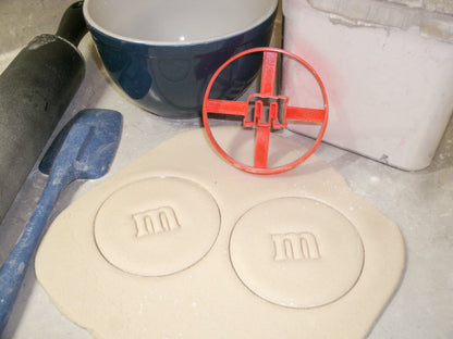 M and M Milk Chocolate Candy Style Cookie Cutter Made in USA PR2029