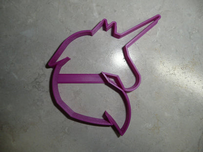 Unicorn Face Head Outline Magical Animal Cookie Cutter Made In USA PR2043