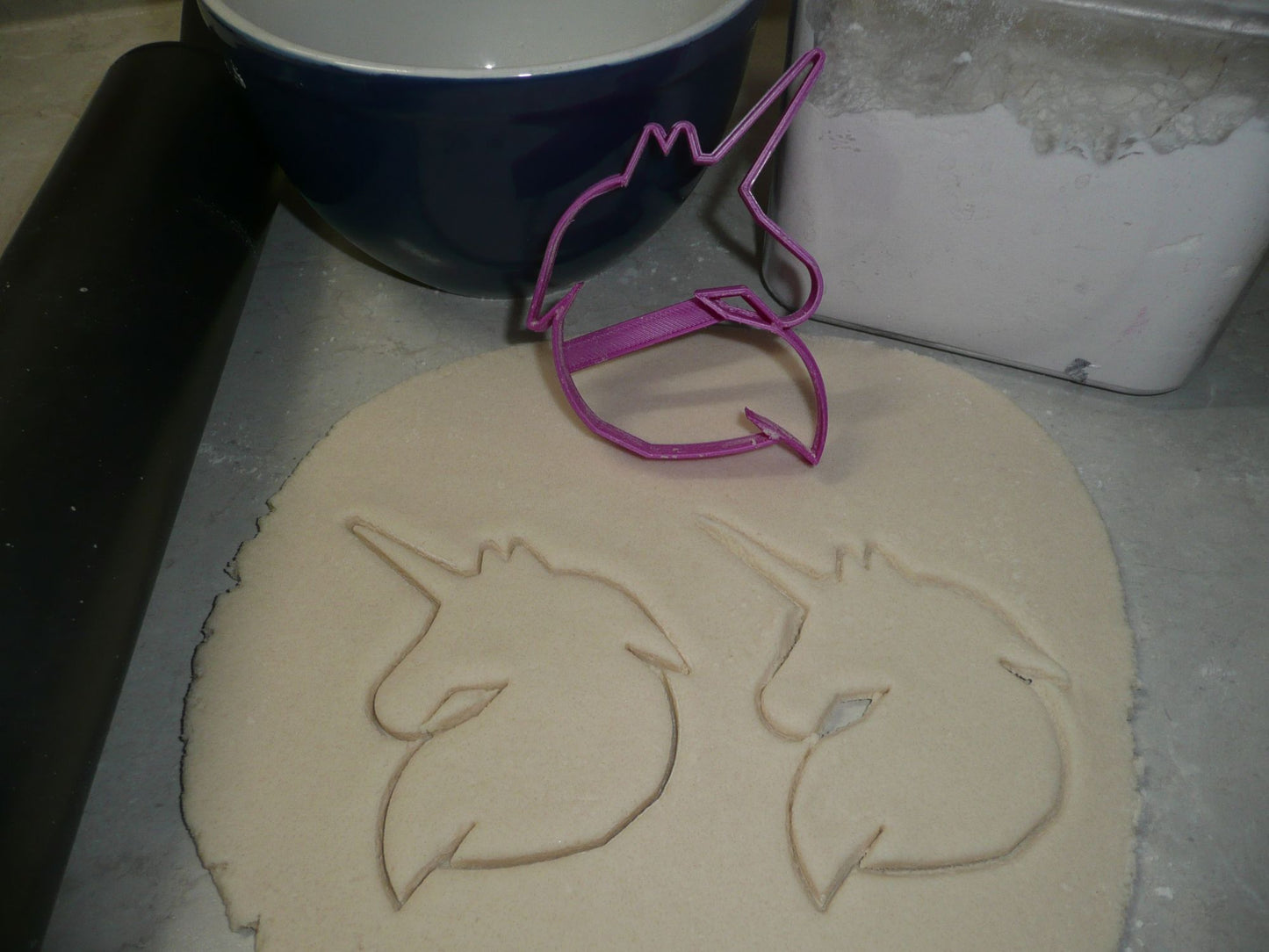 Unicorn Face Head Outline Magical Animal Cookie Cutter Made In USA PR2043