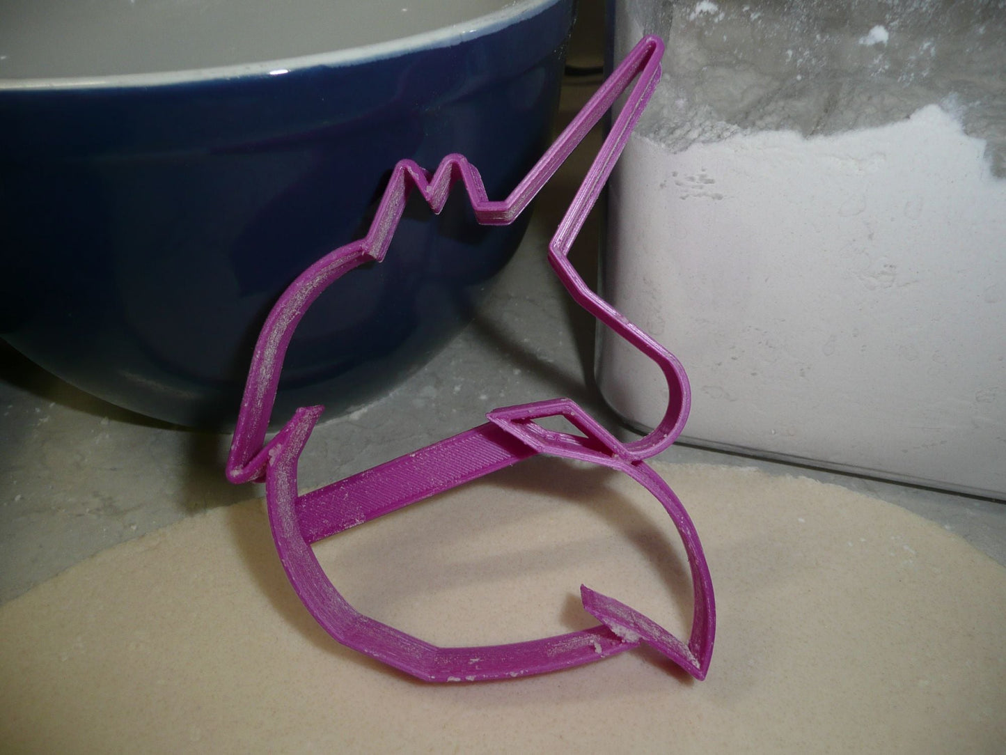 Unicorn Face Head Outline Magical Animal Cookie Cutter Made In USA PR2043