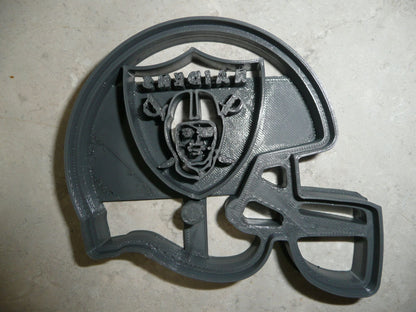 6x Las Vegas Raiders Fondant Cutter Cupcake Topper 1.75 IN USA FD2083