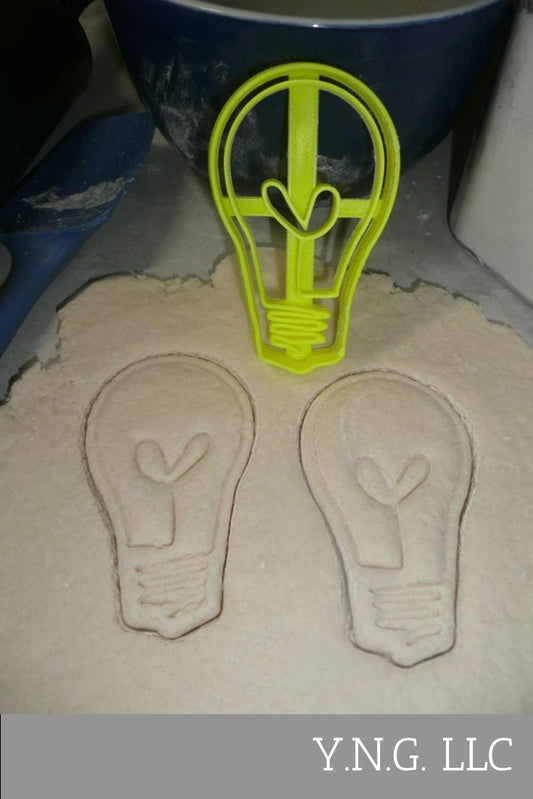 Lightbulb Light Bulb Idea Electric Filament Cookie Cutter Made In USA PR2093