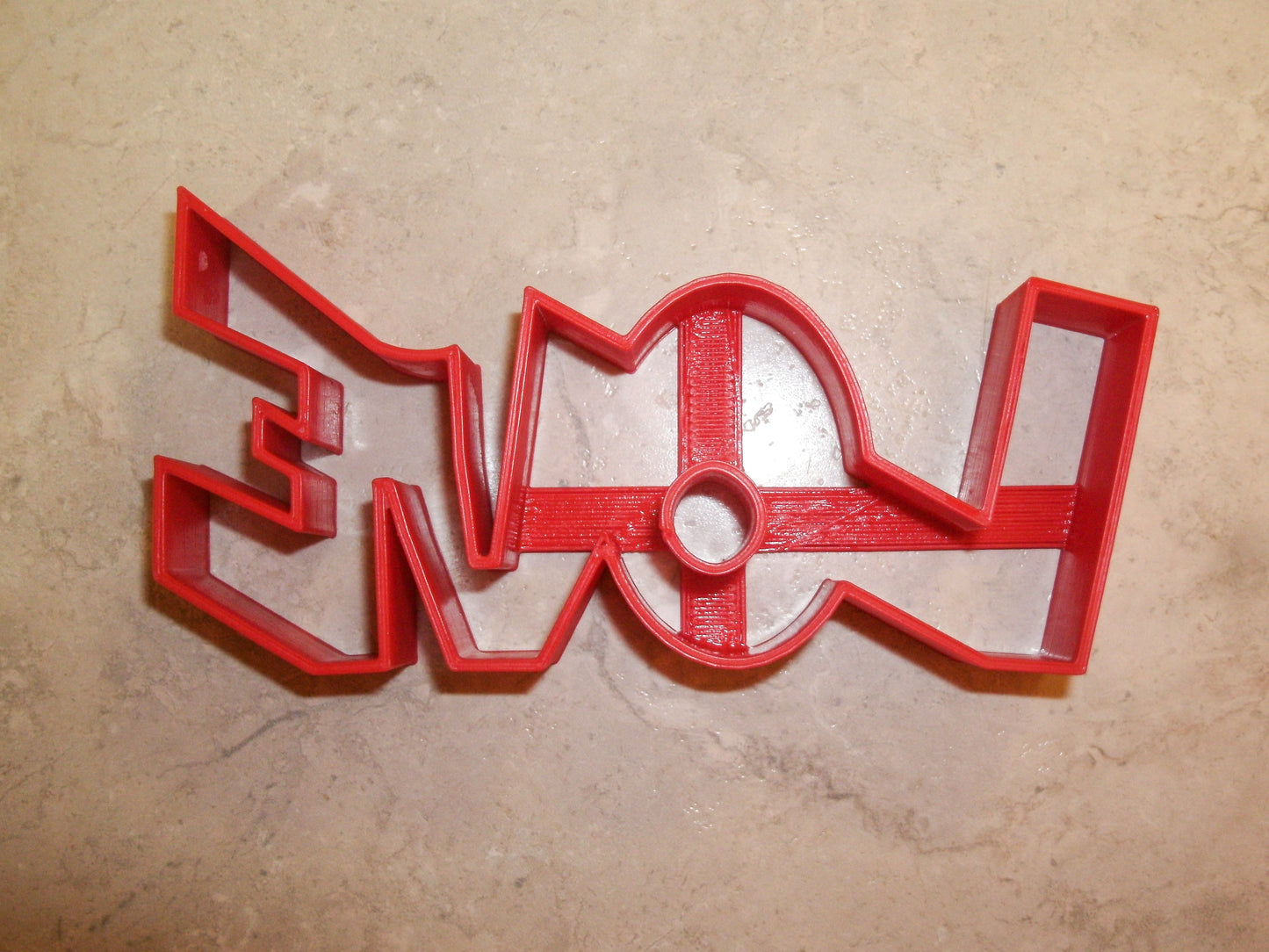 6x Love Word Letters Fondant Cutter Cupcake Topper 1.75 IN USA FD210