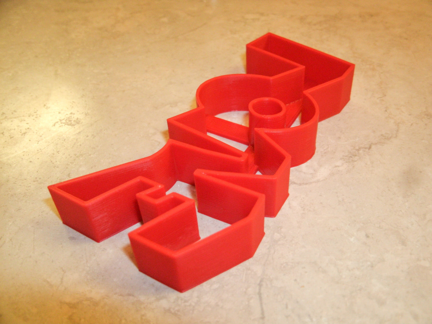 6x Love Word Letters Fondant Cutter Cupcake Topper 1.75 IN USA FD210