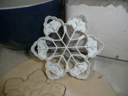 Snowflake Detailed Winter Wonderland Cookie Cutter Made In USA PR2134