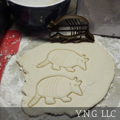 Armadillo Detailed Little Armored Animal Cookie Cutter Made In USA PR2138