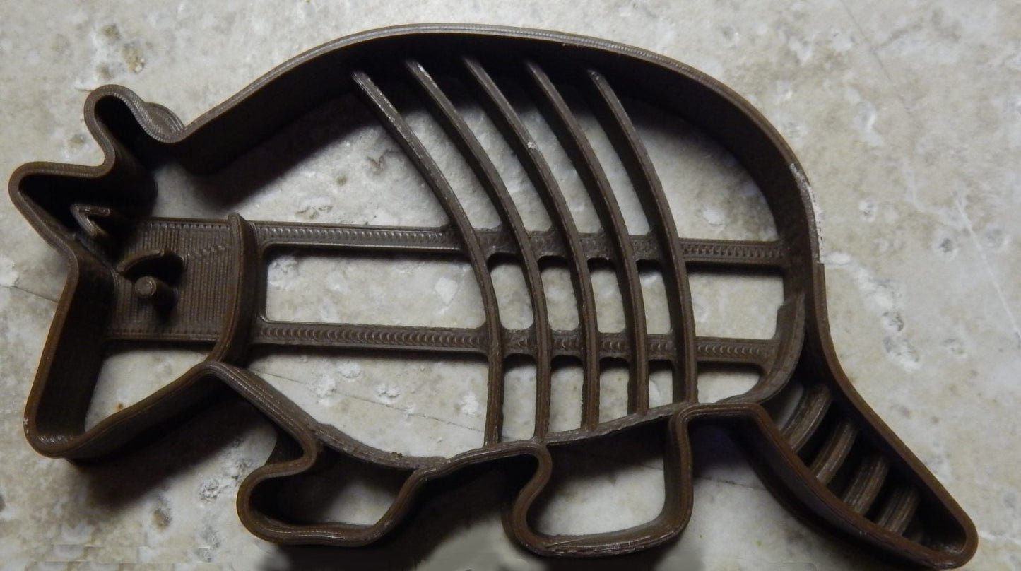 Armadillo Detailed Little Armored Animal Cookie Cutter Made In USA PR2138