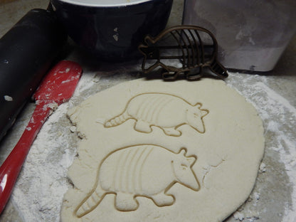 Armadillo Detailed Little Armored Animal Cookie Cutter Made In USA PR2138