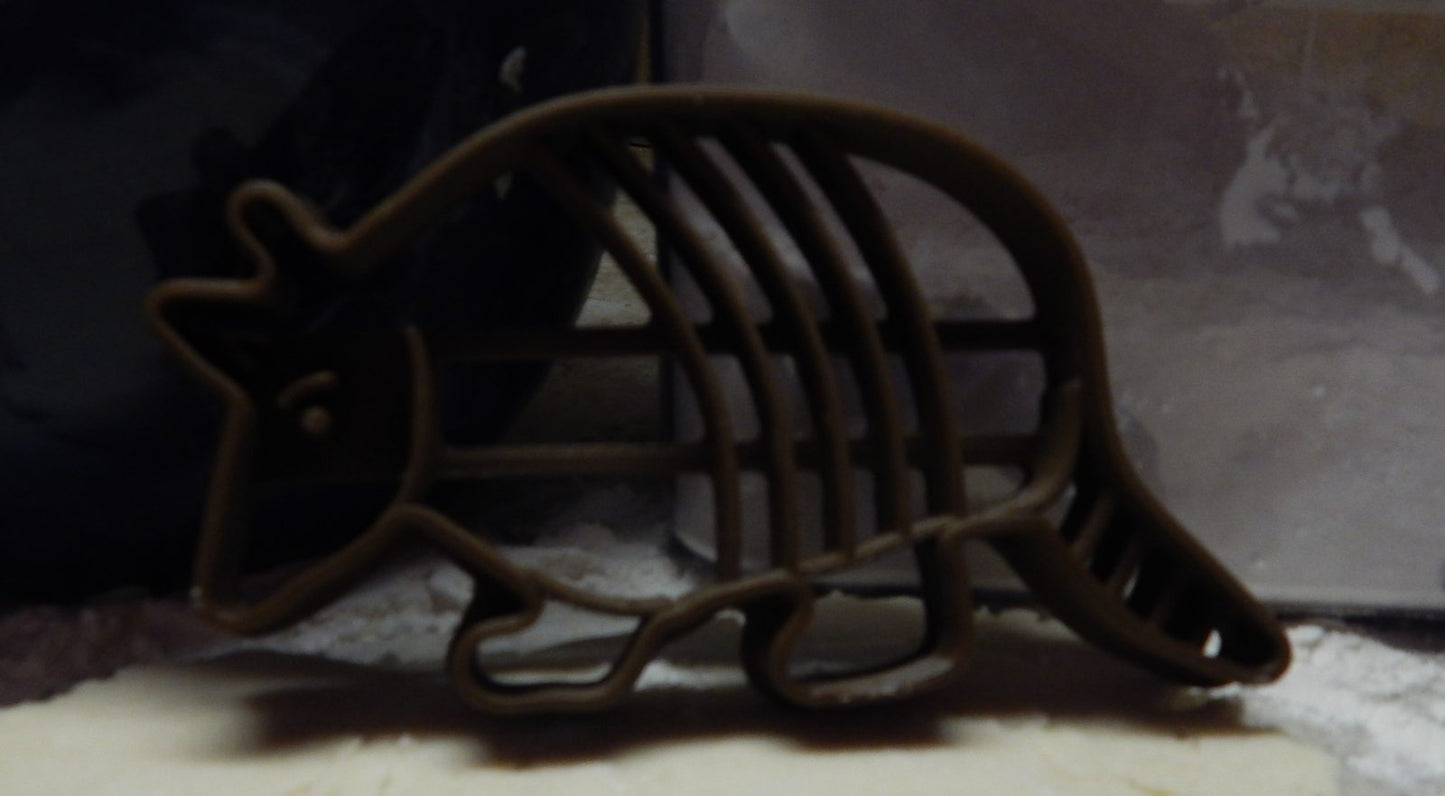 Armadillo Detailed Little Armored Animal Cookie Cutter Made In USA PR2138