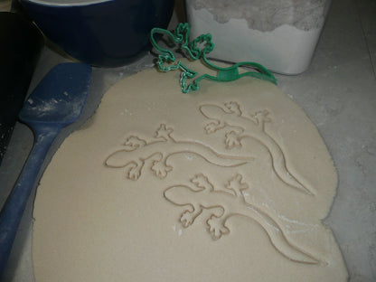Gecko Lizard Outline Warm Climate Reptile Cookie Cutter Made In USA PR2145
