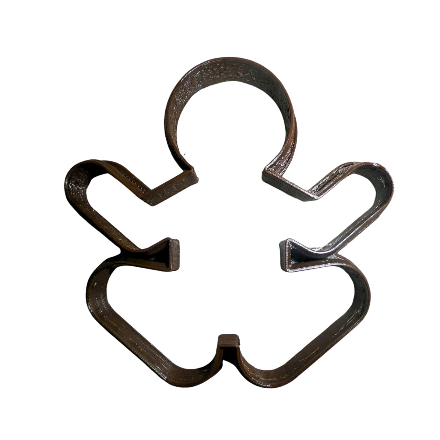 6x Yoga Gingerbread Man Fondant Cutter Cupcake Topper 1.75 IN USA FD2149